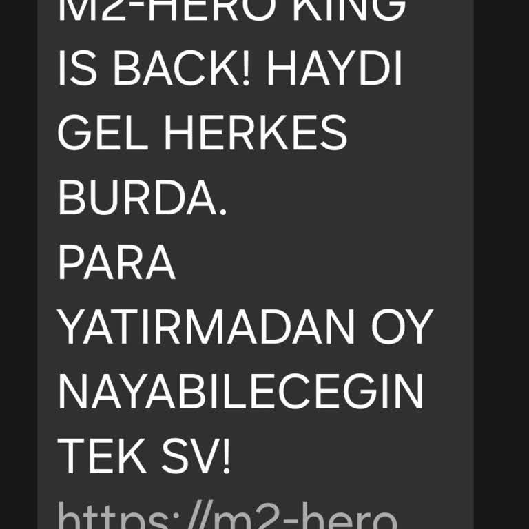 M2-hero.com Tarafından Gelen İstenmeyen Mesajlar