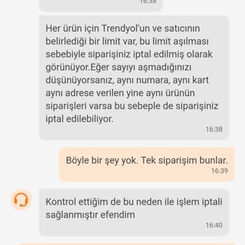 Trendyol'da Haksız Sipariş İptali