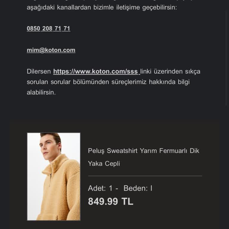 Koton'dan Anlamsız Sipariş İptali Sorunu