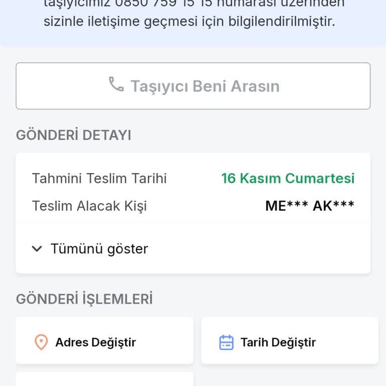 Trendyol Express Kargo Teslimatında Yavaşlık Ve İletişim Sorunu