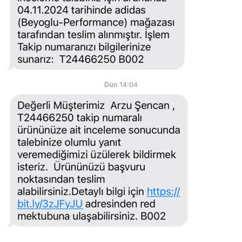 Adidas Ayakkabının Kalitesizliği Ve Müşteri Hizmetleri Hayal Kırıklığı
