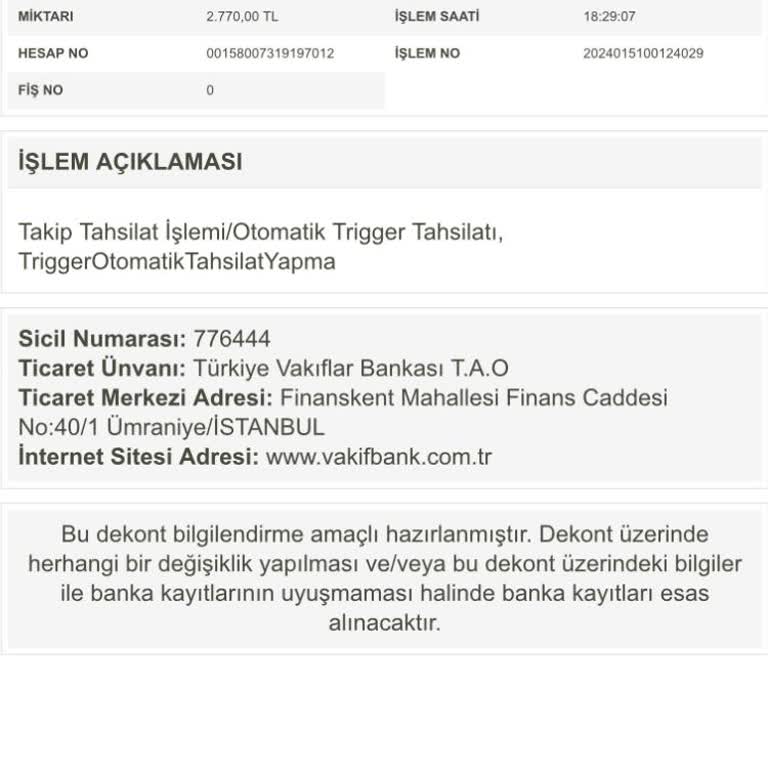 VakıfBank'tan Habersiz Ve Hukuksuz Para Kesintisi