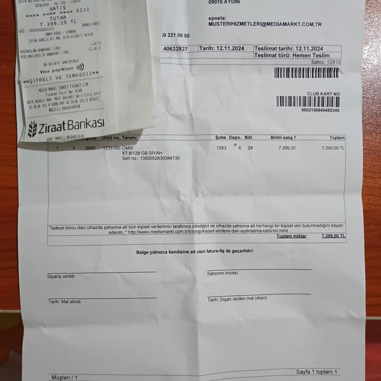 Omix X7 Telefonunda Ses Sorunu Ve İade Talebi