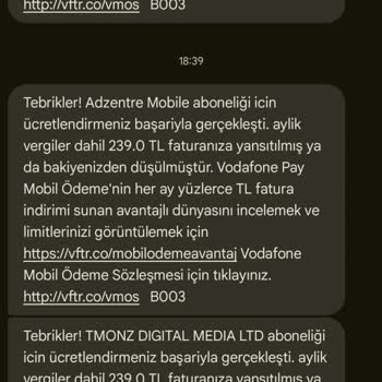 Habersiz Abonelik Ücretlendirmesi Ve İade Talebi