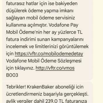 Yanlış Abonelik Ücreti Kesintisi