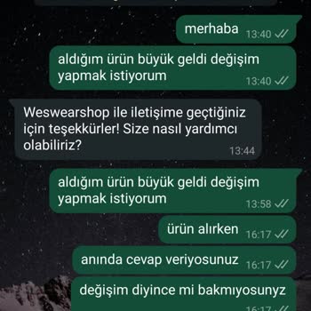 Wes Wear'dan Alışverişte İletişim Sorunları Ve Ürün Uyumsuzluğu