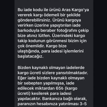 İade Sürecinde Yaşanan Gecikme Ve İletişim Sorunu