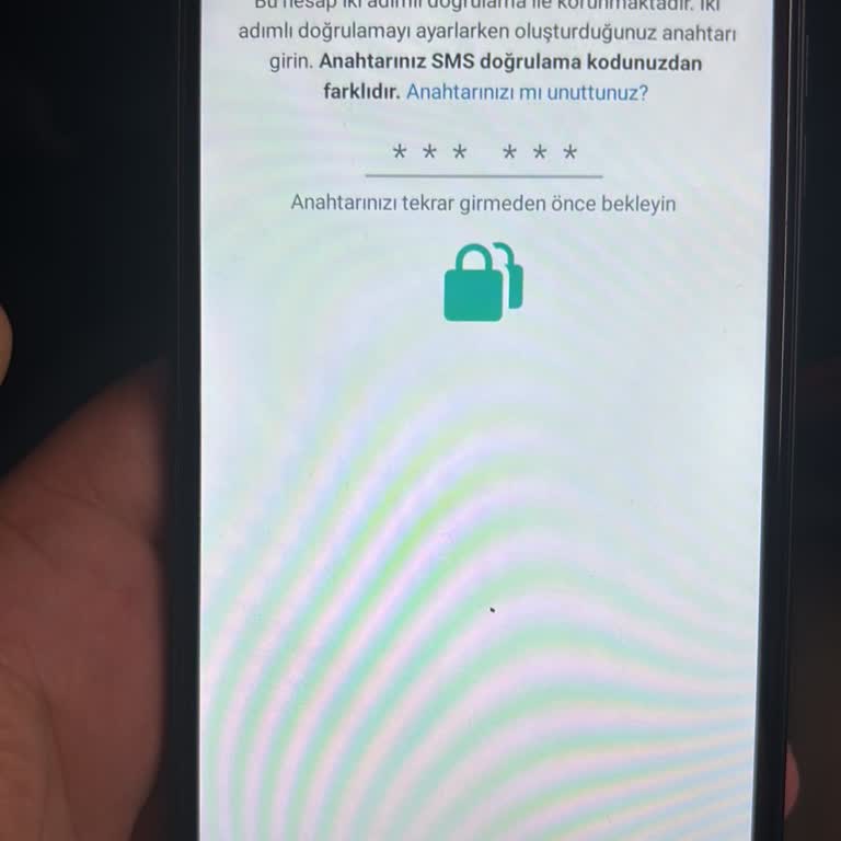 WhatsApp İki Adımlı Doğrulama Sorunu