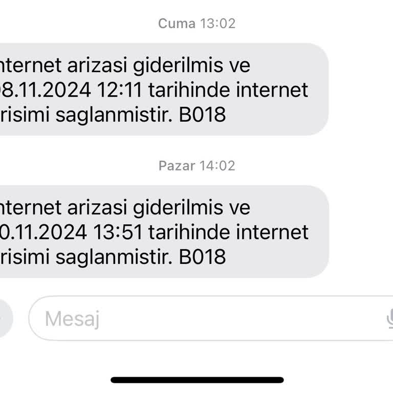 Sürekli Kesilen İnternet Ve Çözüm Üretemeyen Müşteri Hizmetleri