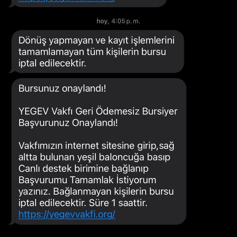 Burs Başvurusunda Güvenlik Endişesi