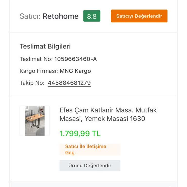 Koçtaş'tan Alınan Ürün Teslim Edilmedi