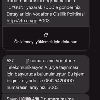 Vodafone'da Yetkisiz Numara Taşıma Sorunu