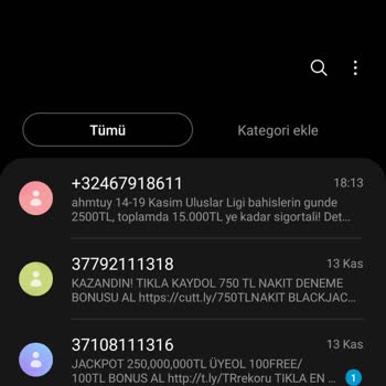 Bahis Sitelerinden Gelen SMS'lerden Bıkkınlık