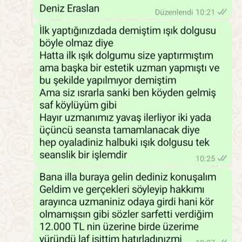 Göz Altı Işık Dolgusu Kabusu: Müşteri Hizmetleri Sıfır