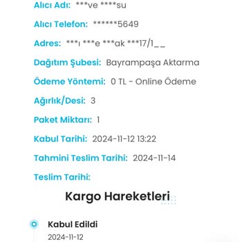 Kargoist Sarıyer Şubesi: İki Gönderim De Teslim Edilmeden İade Edildi!