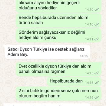 Dyson Ayaklı Ünite Hediyesi Sorunu