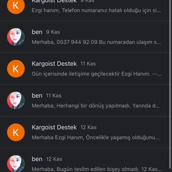 Kayıp Kargo Ve Ulaşılamayan Müşteri Hizmetleri