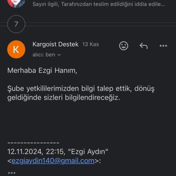 Kayıp Kargo Ve Ulaşılamayan Müşteri Hizmetleri