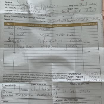 Mobilya Teslimatında Sürekli Sorun Ve Hasarlı Ürünler