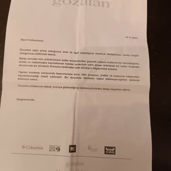 Columbia Ayakkabıda Topuk Çökmesi Ve Müşteri Hizmetleri Sorunu