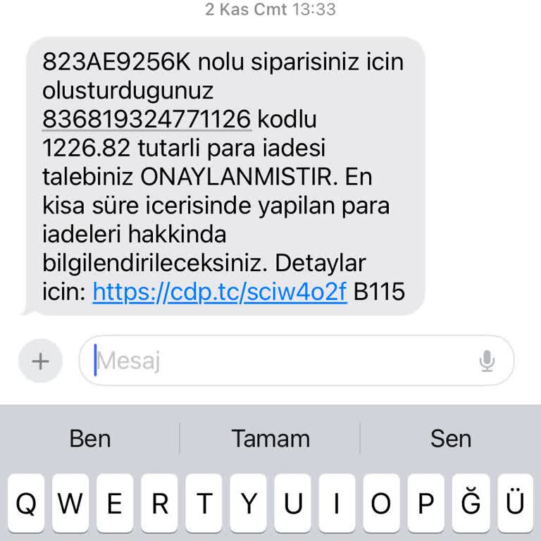 Geciken İade Süreci Ve Müşteri Memnuniyetsizliği