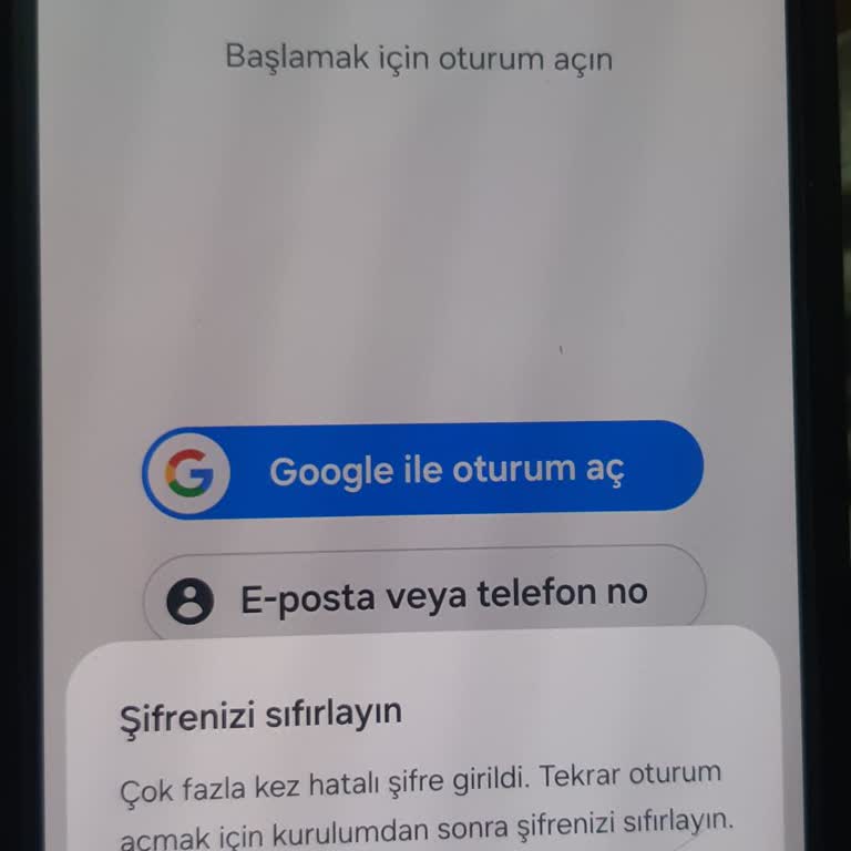 Samsung A55'te Şifre Sorunu