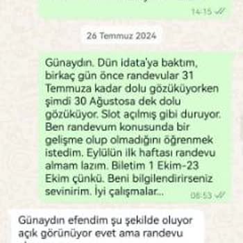 Vize Danışmanlıkta Hizmet Eksikliği Ve Para İadesi Sorunu