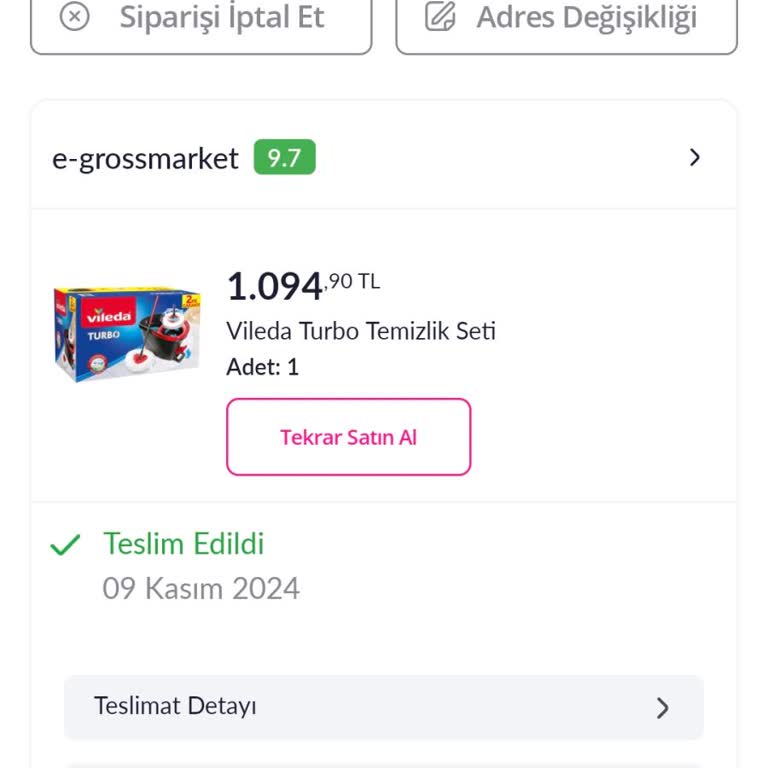 Pazarama Teslim Edilen Siparişim Elime Ulaşmadı