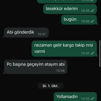 Teslim Edilmeyen Sipariş Ve İlgisizlik