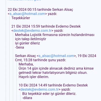 Epttavm'den Aldığım Bahçe Takımı İade Sürecinde Yaşadığım Sorunlar