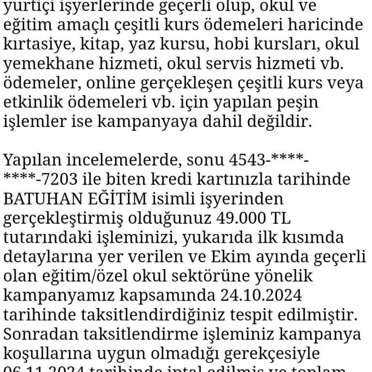 İş Bankası'nda Taksit İptali Mağduriyeti