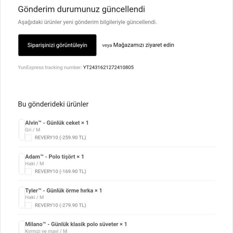Kargoya Verilmeyen Ürünler Ve İade Talebi