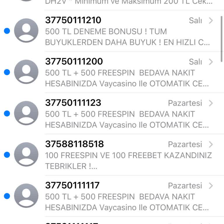Vodafone'dan Sürekli Gelen Mesajlar Bıktırdı