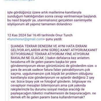 Paycell Hesabımda Yaşadığım Sorunlar Ve Yanıtsız Kalan Talepler