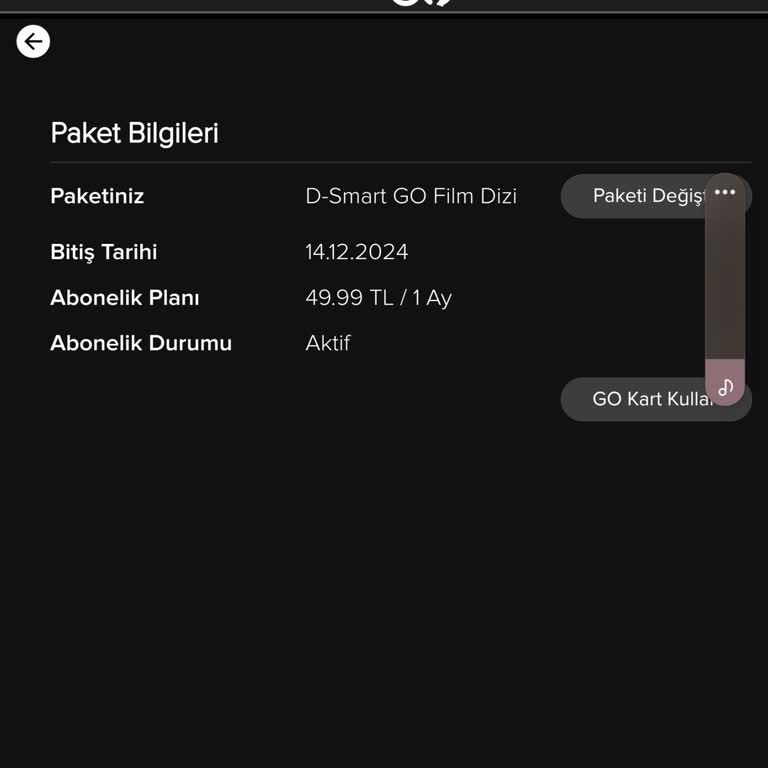 D Smart GO Paket İptali Sorunu