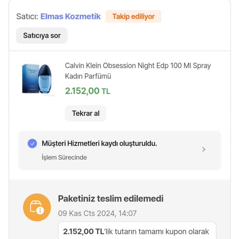 Hepsiburada'dan Alınan Ürün Ve İade Sorunu
