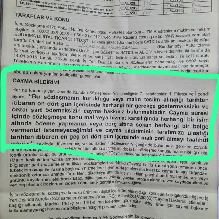 Eğitim Seti İadesinde Zorluk