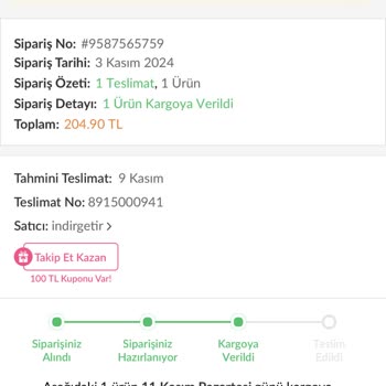 Trendyol'dan Aldığım Ürün Elime Ulaşmadı