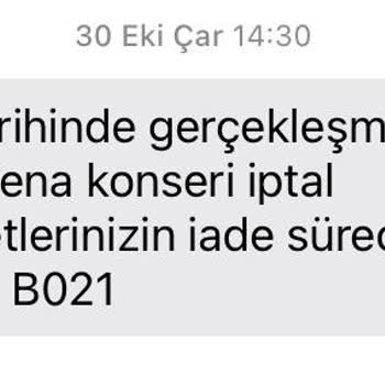 İptal Edilen Konser Ve Geri Ödenmeyen Bilet Ücreti Sorunu