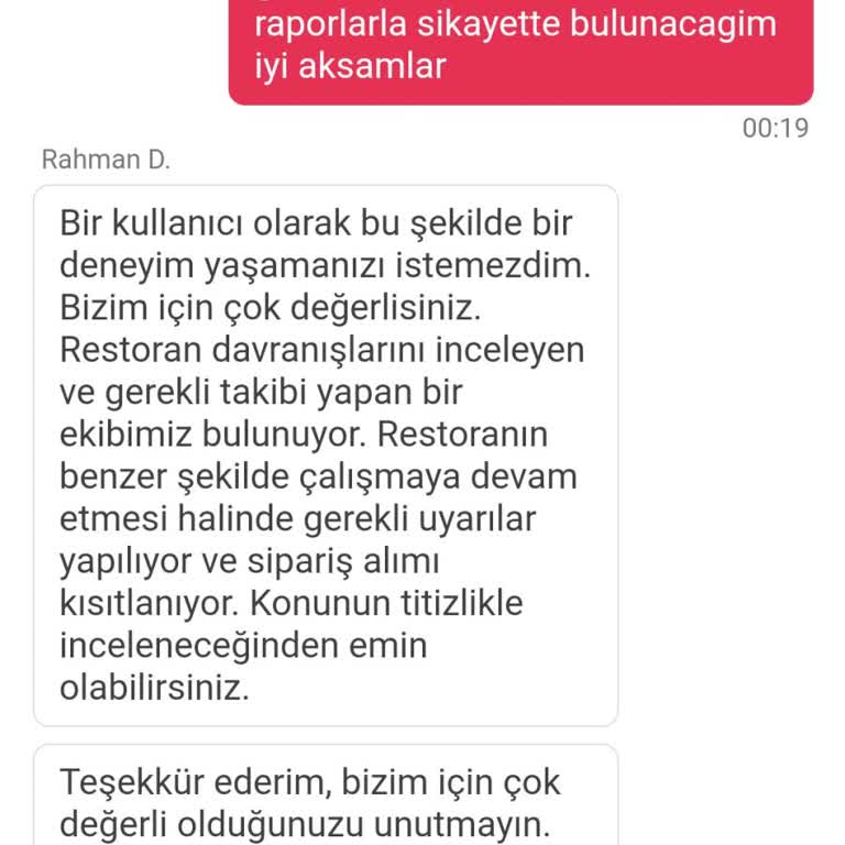 Yemek Sepeti'nden Gelen Zehirli Sipariş Ve İlgisiz Müşteri Hizmeti