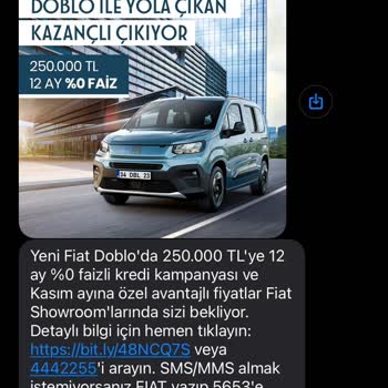 Fiat Reklam Mesajlarıyla Sürekli Rahatsızlık