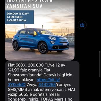 Fiat Reklam Mesajlarıyla Sürekli Rahatsızlık