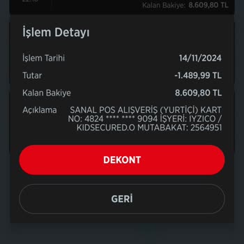 Hesaptan İzinsiz Para Çekimi