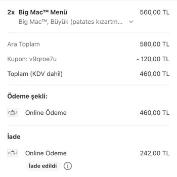 Dökülen Kolalar Ve Eksik İade: Yemeksepeti Ve McDonald's Hayal Kırıklığı