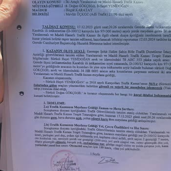 Sigorta Mağduriyeti: Eksper Raporu Tanınmıyor