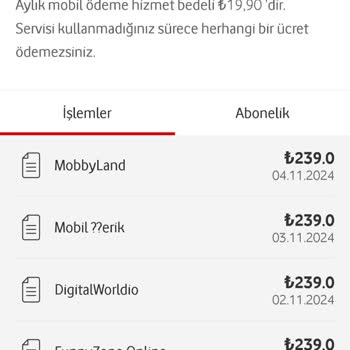 Mobil Ödemelerde Bilgim Dışında İşlemler Ve Müşteri Hizmetleri Sorunu