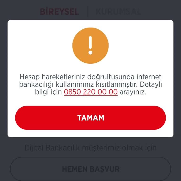 İnternet Bankacılığıma Erişim Sorunu
