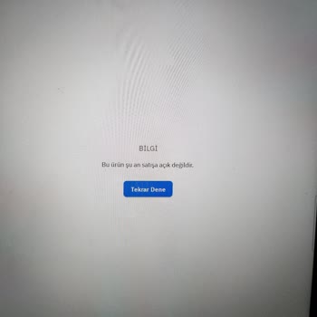 Stokta Olmayan Ürün İçin Sipariş Sorunu