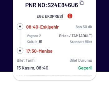 Tren Koltuğu Yönü Ve Müşteri Hizmetleri Deneyimi