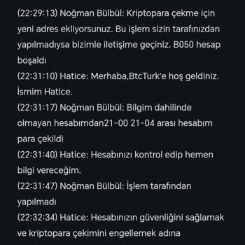 BTCTurk Hesabımda Gizemli Para Kaybı